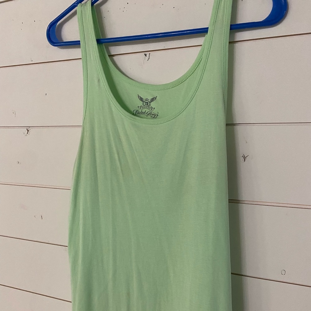 Mint green tank top